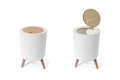 Ribbed storage bin