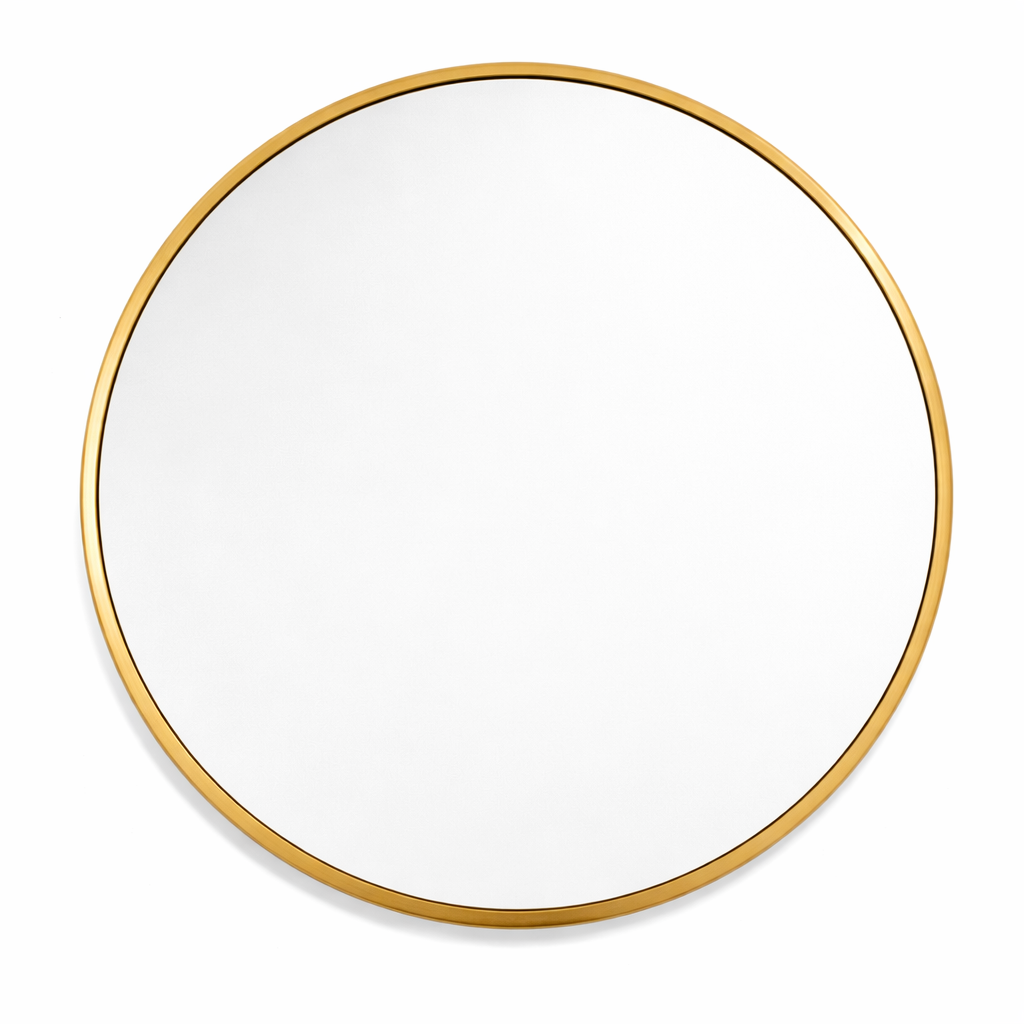 Round Gold Mirror