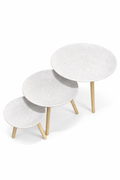Set of 3 White Tables